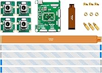 Vista 1 de Arducam Kit de cámara cuádruple de enfoque automático de 16 MP para Raspberry Pi, cámara Pi sincronizada con enfoque automático IMX519 de 16 MP