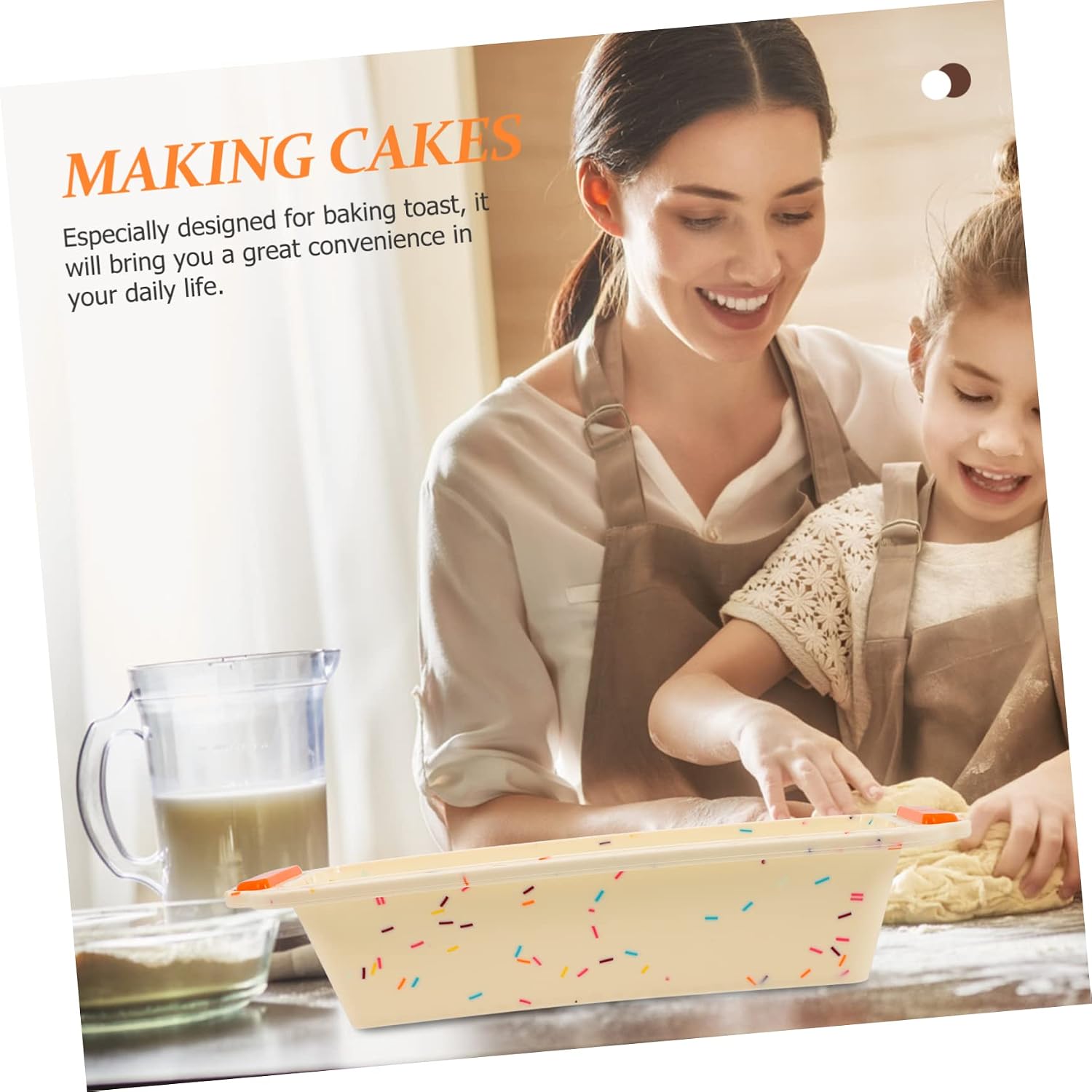 Ciieeo Toast Baking Heat Bread Pan with Handle Design for for DIY Baking Bakery Parties and Restaurants