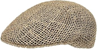 Lipodo Straw Flat Cap Peaked Cap Made in Italy Women Men Spring Summer