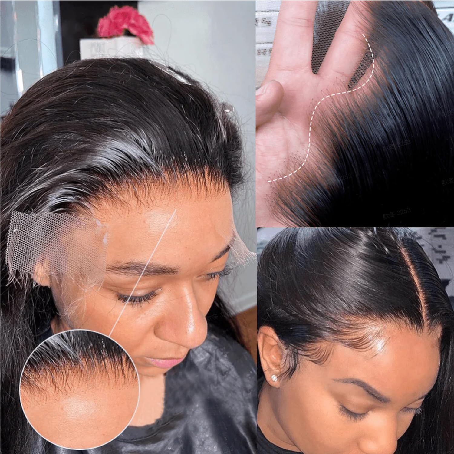 IDN BEAUTY hautähnlicher HD 13X4 Spitze Frontal nur Körperwelle Echthaar-Verschluss gebleichte Einzelknoten HD-Verschluss 0,1 mm ultradünne Spitze vorgezupfter Haaransatz 35 cm (14 Zoll)