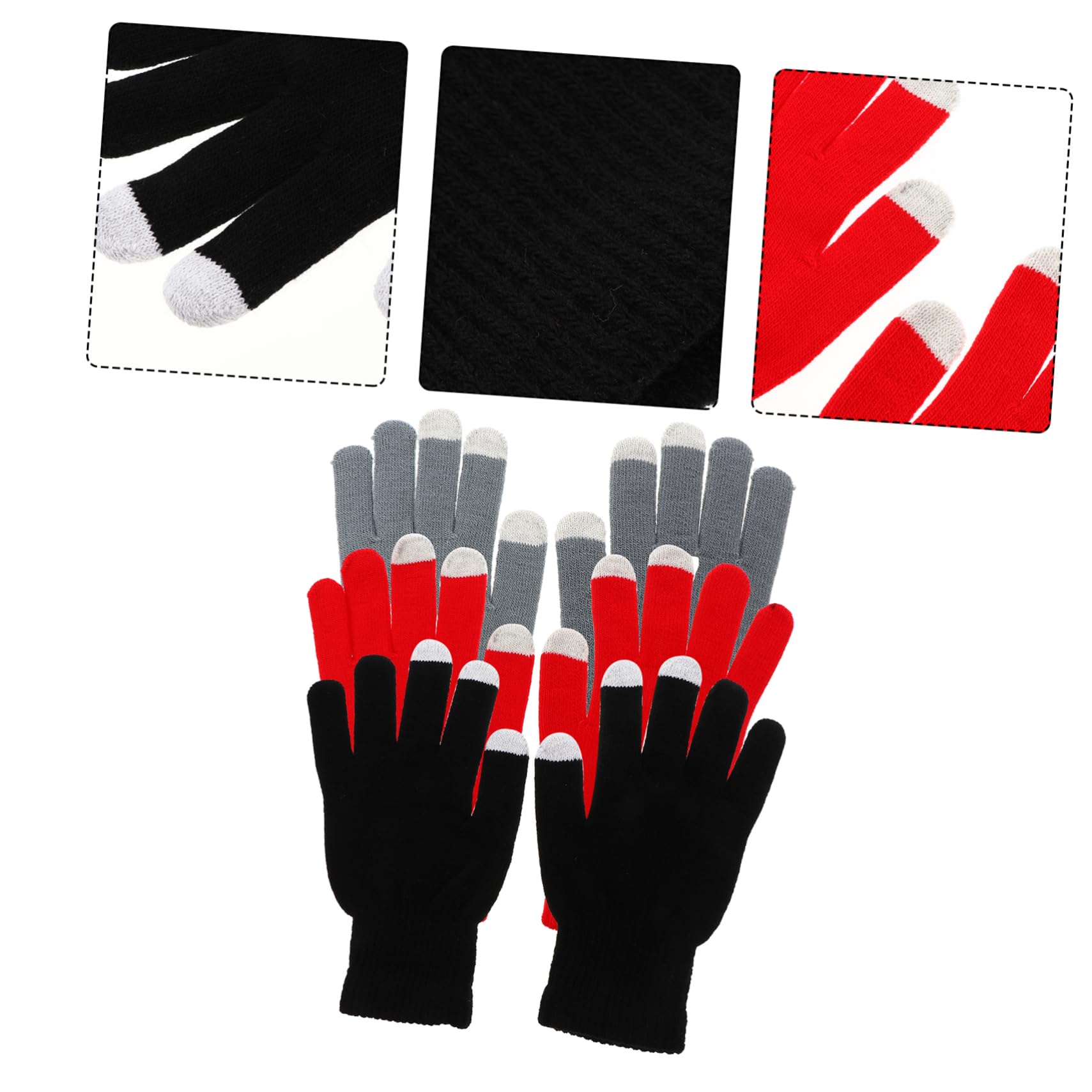 FRCOLOR Guanti Touch Screen Caldo Touchscreen Schermo Tocco Ciclismo Guanto Termico Thermal Gloves White Gloves Guanti Caldi Guanti Di Copertura Completi Maglieria