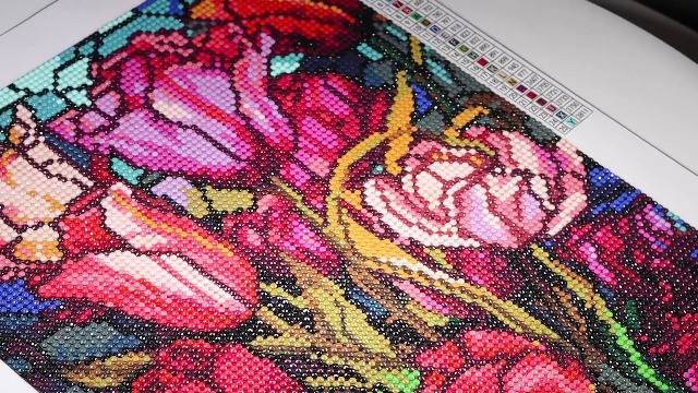 Lophomie 5D Diamond Painting Kit - Full Drill Floral Design, 14x14 Inch DIY Diamond Art - View #6