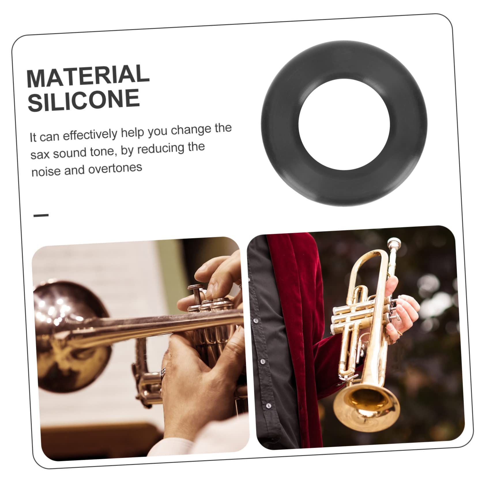Toyvian 5pièces Sourdine Professionnelle Silicone Pour Saxophone Alto Amortisseur Silencieux Pratique Et Pour Pratiquer Sans Générer De Bruit Accessoire Pour Musiciens Débutants