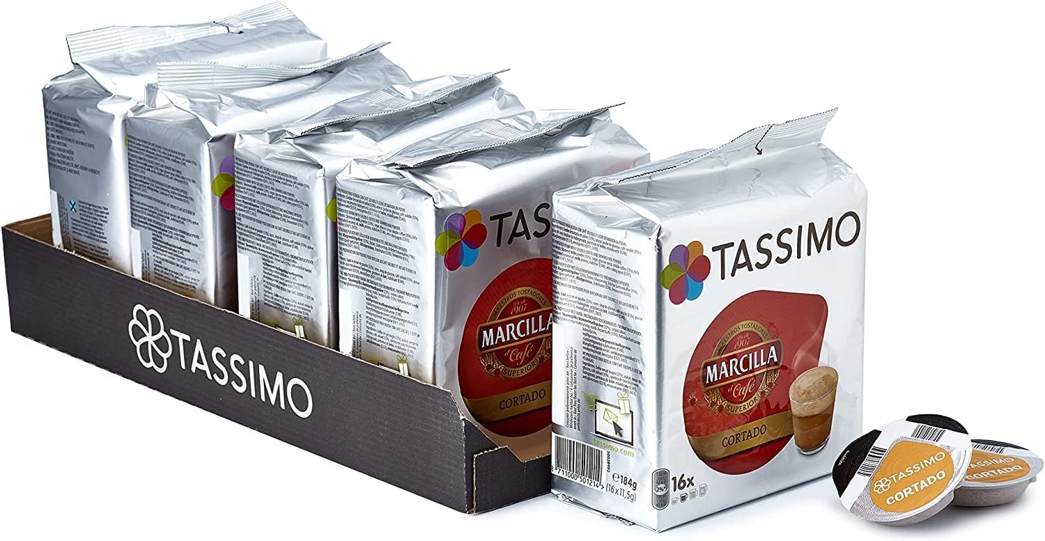 Marcilla Cortado 184g - Pack of 5 (80 T-Discs)