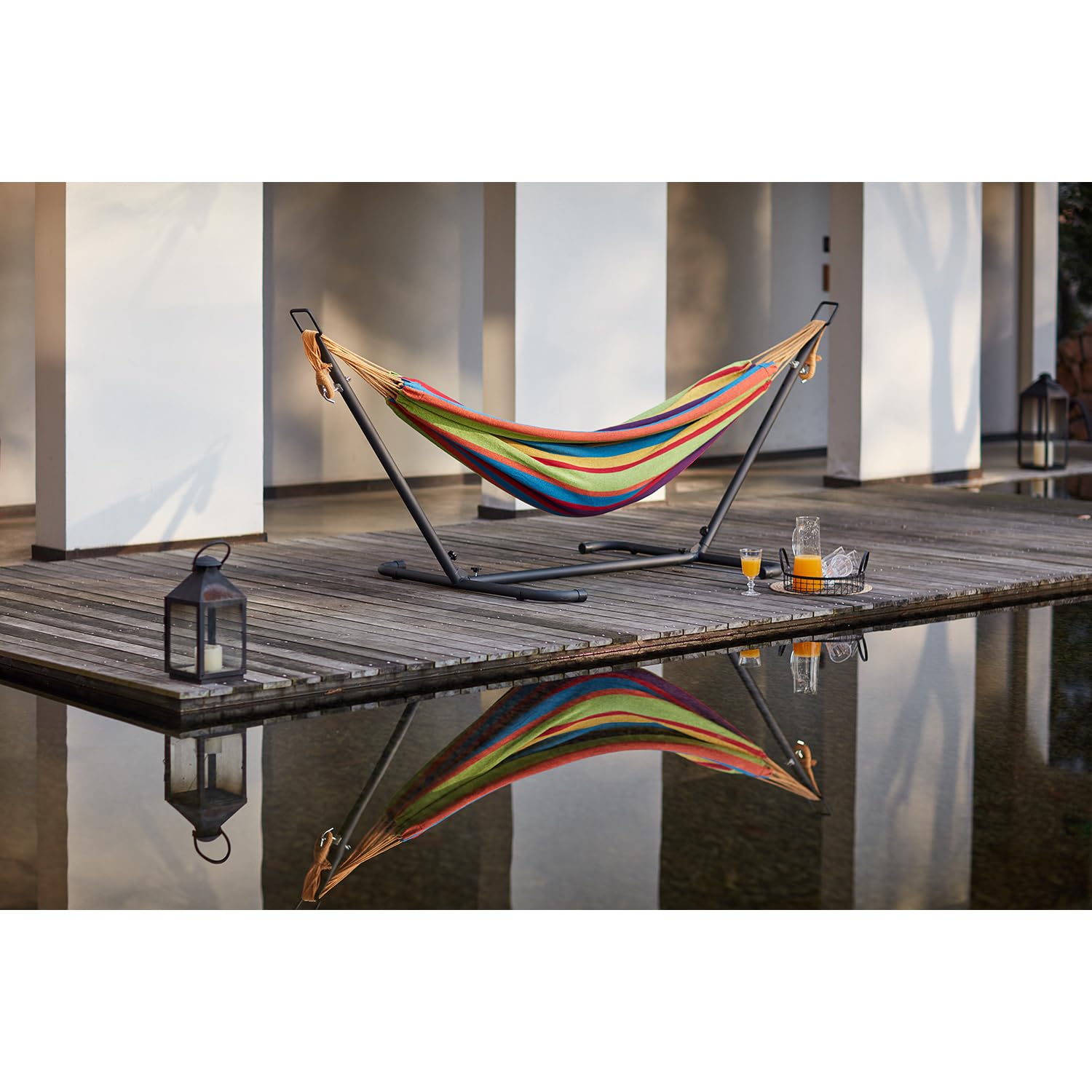 Hamac sur Pied Arc-en-Ciel Copacabana Multicolore