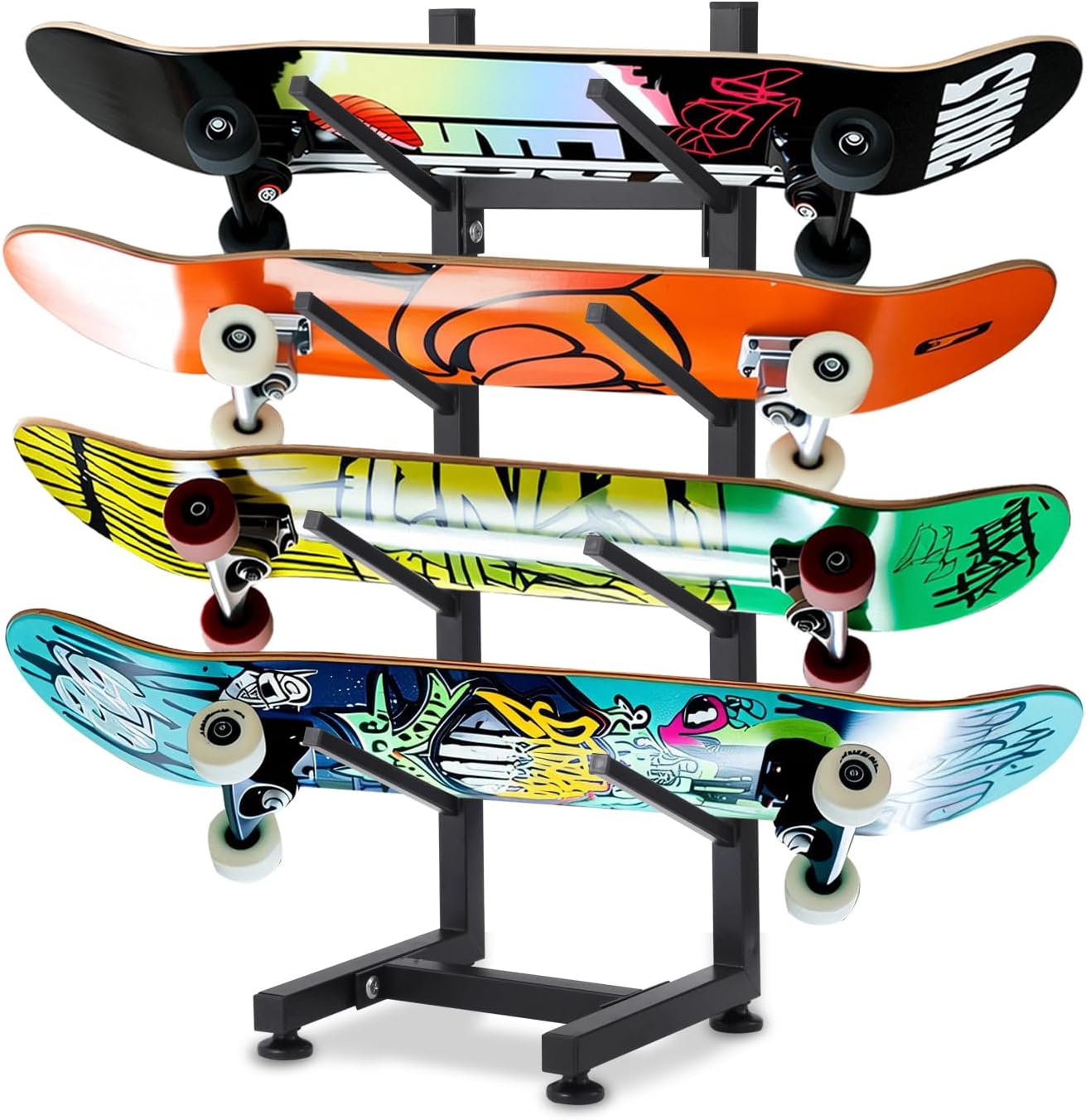 Amazon.com: Eco Sk8 Stands - Skateboard Rack Floor Stand - Minimalistic ...