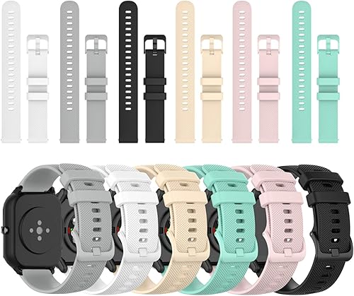 E ECSEM Correas compatibles con Willful SW021 SW020 ID205 ID205L Correa de reloj de goma suave pulsera de ajuste rápido para accesorios de banda de