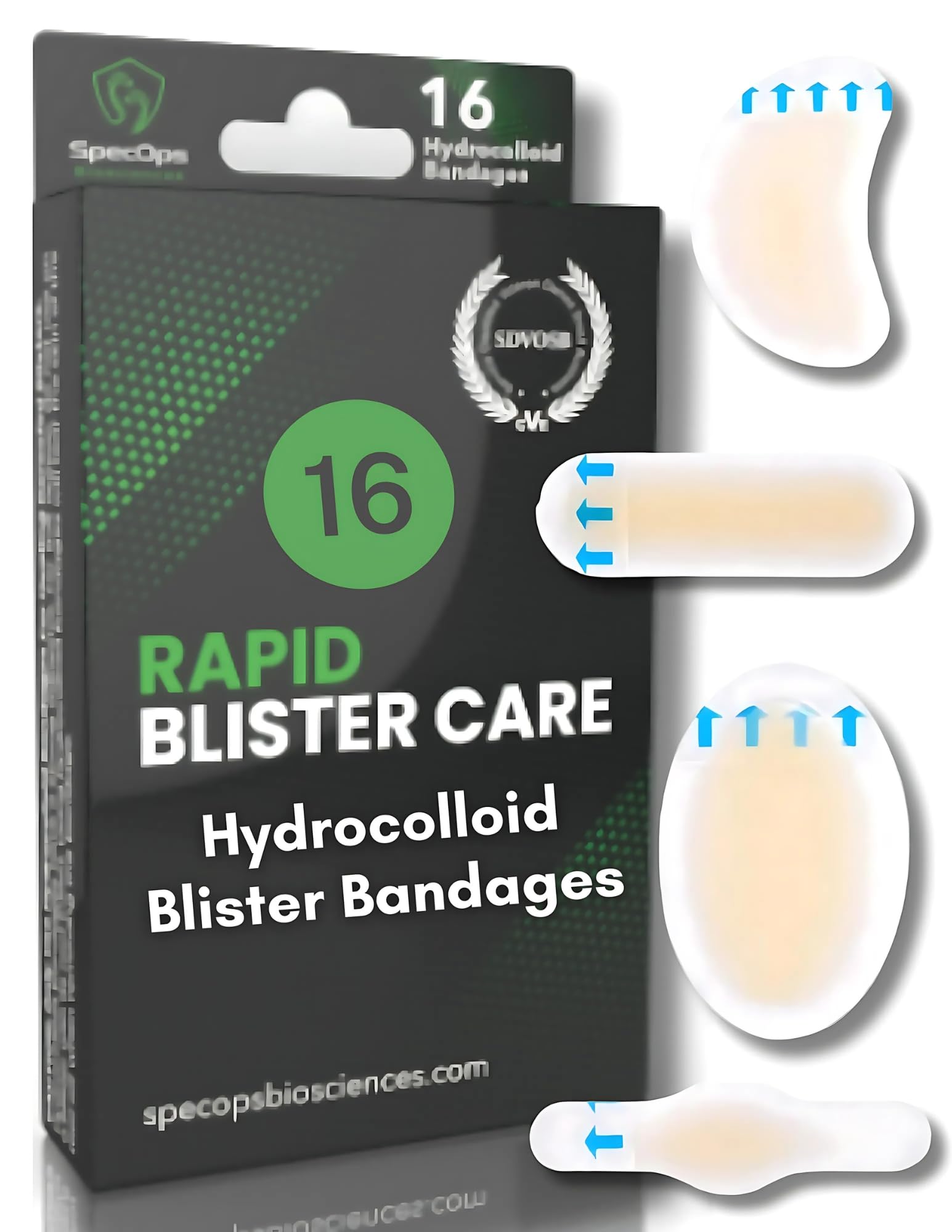 SpecOps Biosciences Hydrocolloid Blister Dressings