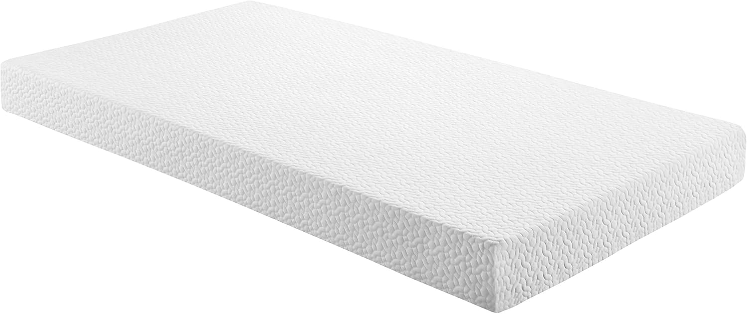 Lexicon Pelham 6-Inch Gel Infused Memory Foam Mattress, Twin, White