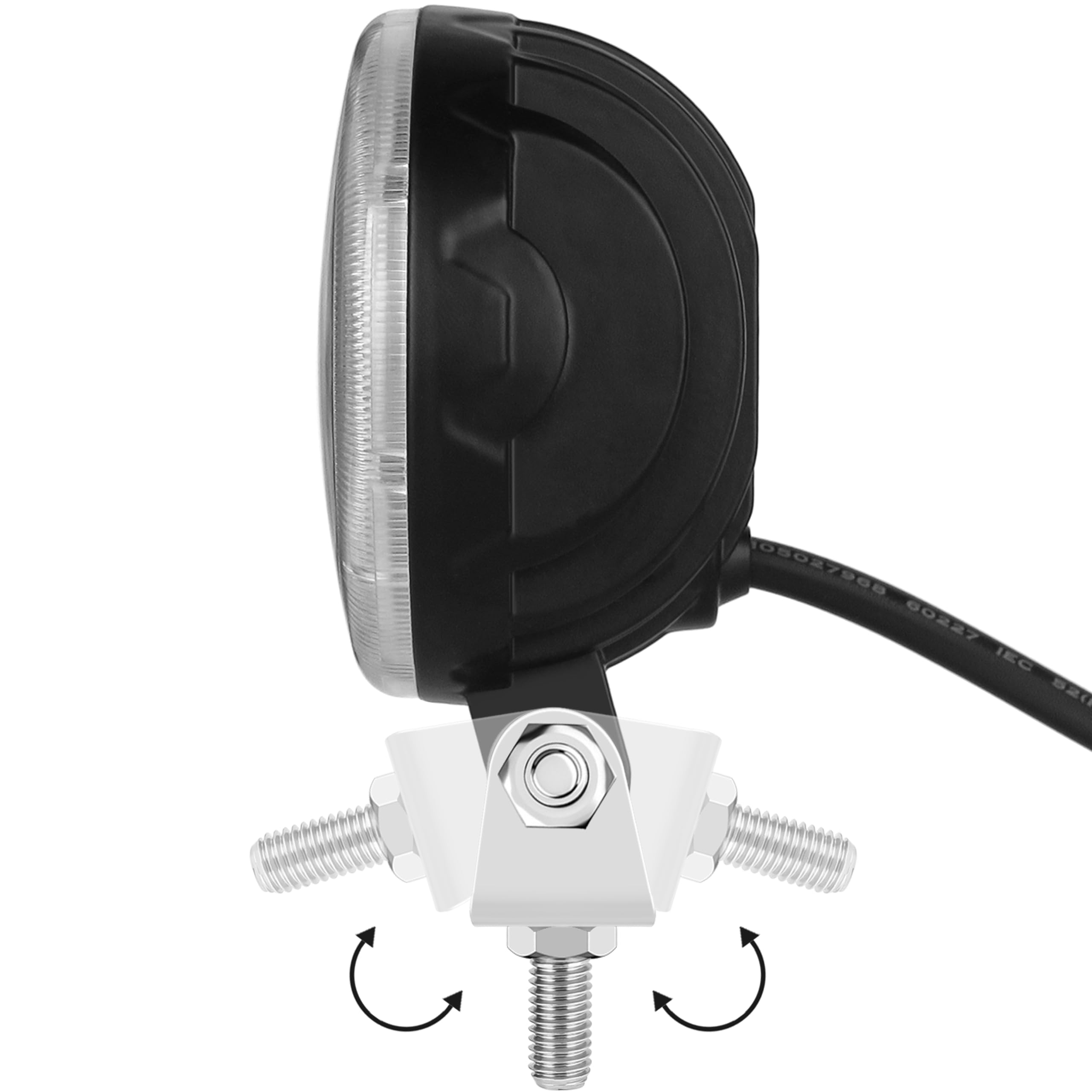 2 Pezzi LED da Lavoro 3 Pollici Bianca 12V 24V - Faretto Supplementare Nebbia Marina Trattore Escavatore Agricolo Rimorchio IP67 Impermeabile