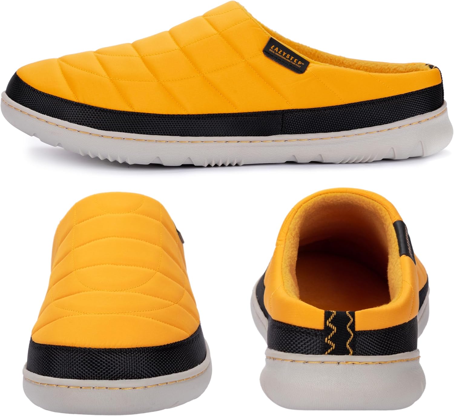 LazyStep Men's Slip on Slippers Indoor Outdoor House Shoes Memory Foam Clogs for Men - Image 2