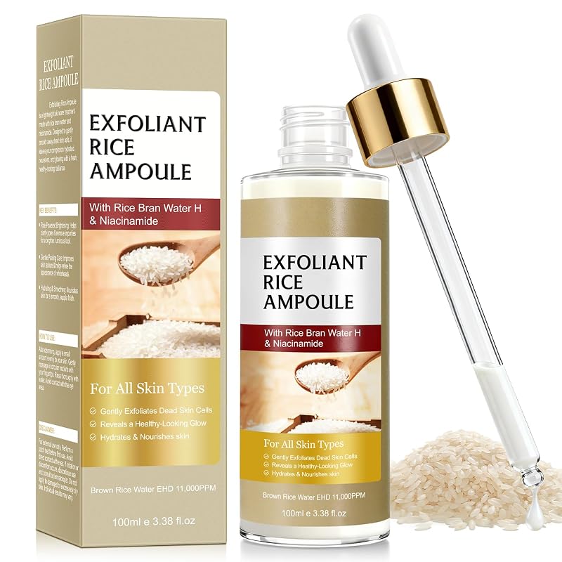 Ampola esfoliante facial e corporal de arroz branco liiutry, 100 mL
