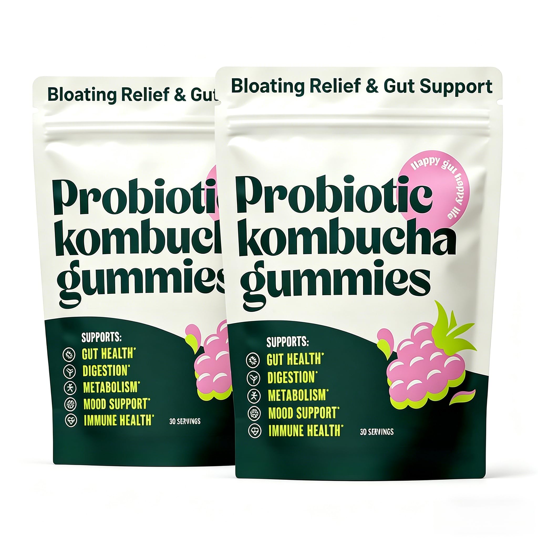 Gummies de Kombucha Probiótico – Contra la Hinchazón – Probióticos para Mujeres y Hombres (2)