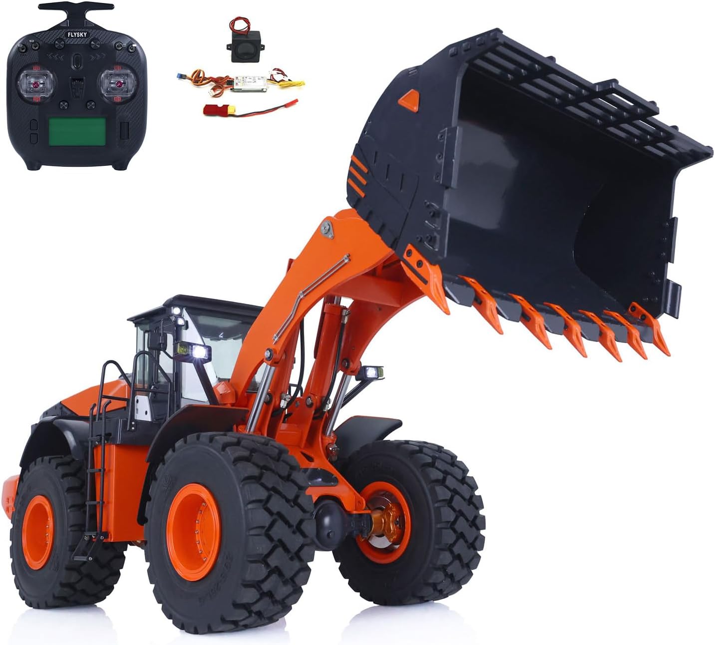 JDM 1/14 RC Hydraulic Loader JDM 198 Zw370 Electric Construction Vehicles Models RC Hydraulic Heavy Machine