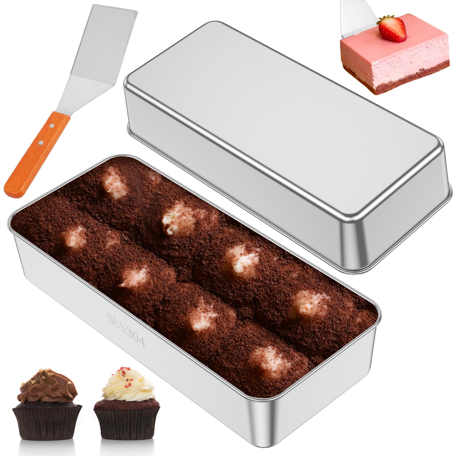 Moules à pain qui ne plient pas en acier inoxydable pour cuire vos lasagnes et cakes uniformément
