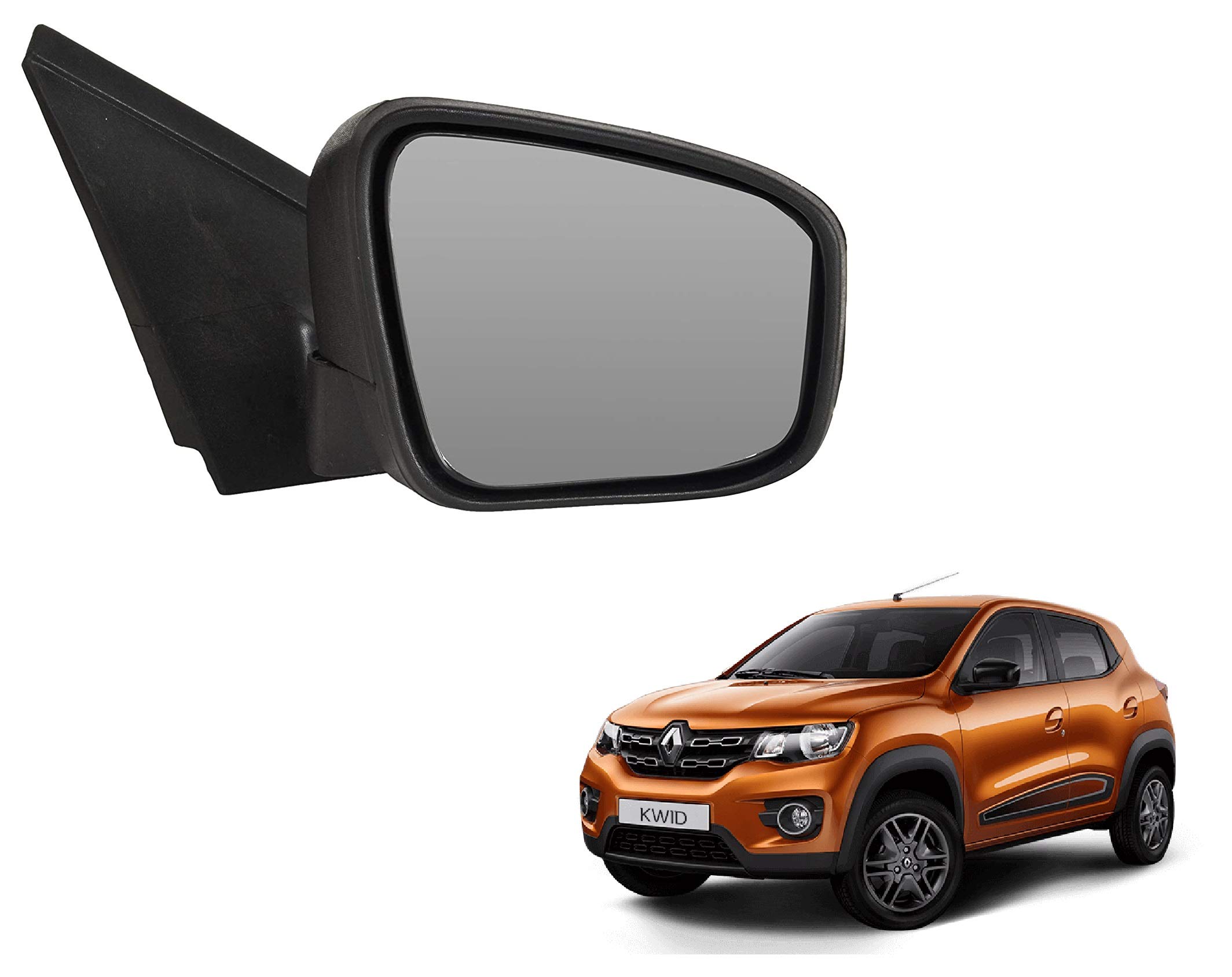 GKS Plastic Side Mirror for Renault Kwid Lxi Manual (Right Side)-image-10