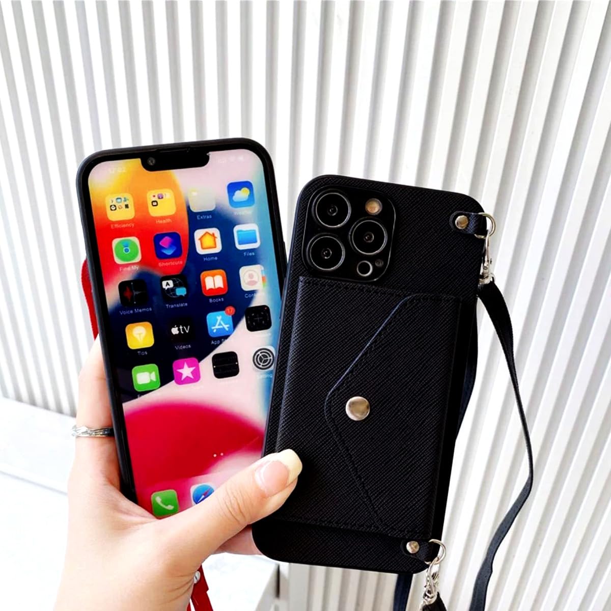 Amazon.co.jp: ZHOA iPhone13 mini スマホケース ショルダー 手帳型 