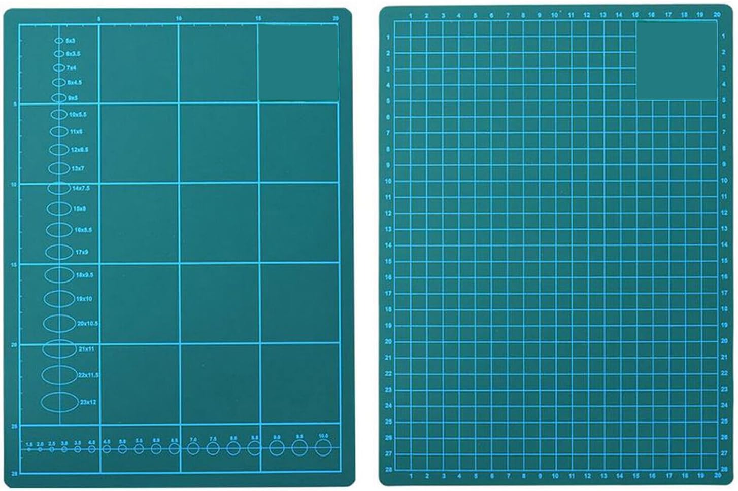 A2 Cutting Mat Green, Heavy Duty SelfHealing Cutting Mat with Grid