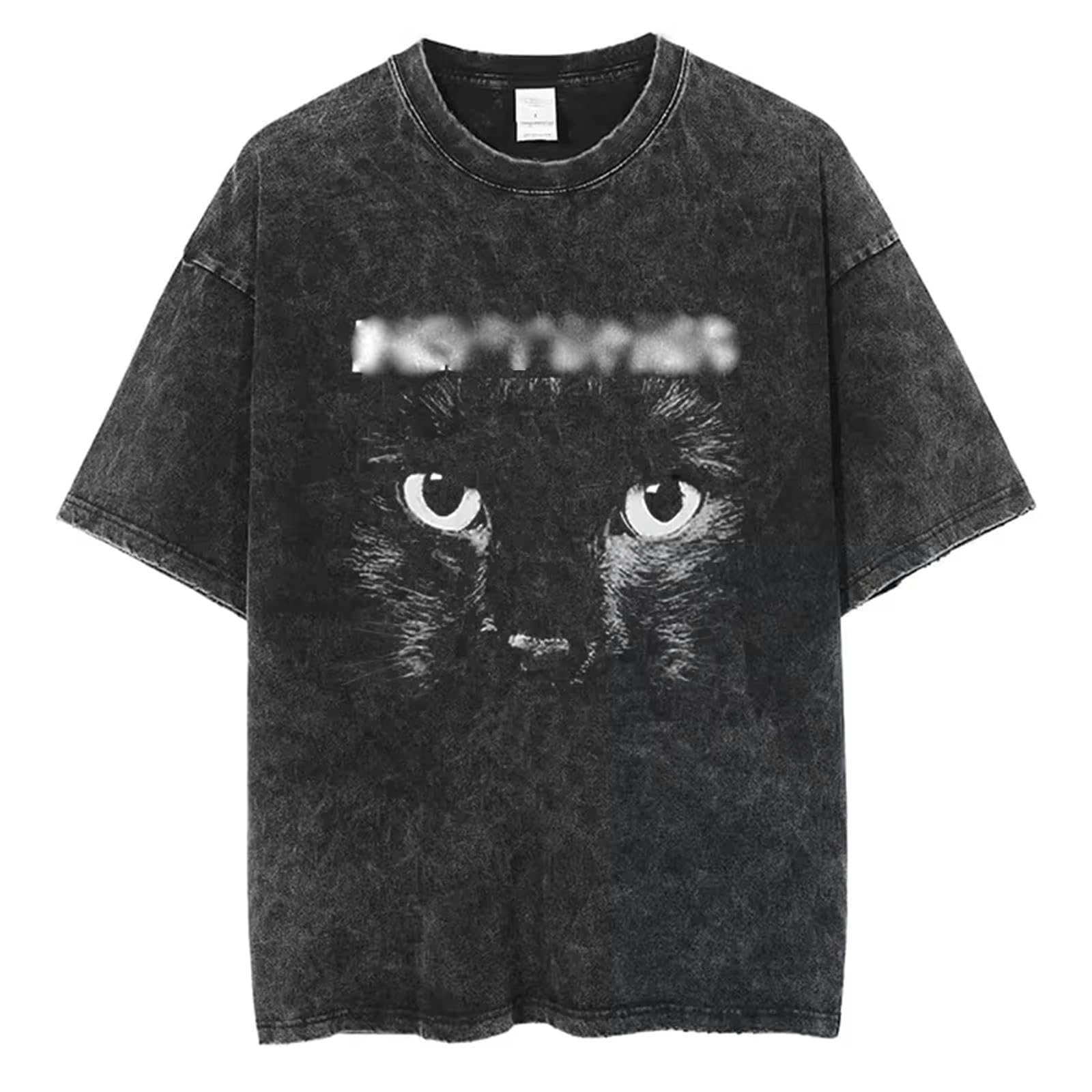 Maglietta Festa del papà Hip Hop Men Women Plus Size Summer Thirt Stampa Vintage di Cotone Fashion Street Tops Unisex-h-m
