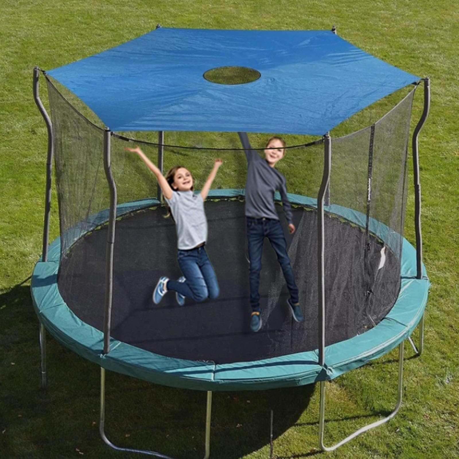 Trampoline Shade Cover, 6ft 8ft 10ft 12ft 14ft Trampoline Tent, Round Outdoor Trampolines Sunshade Accessories, Easy to Install Trampoline Cover(14FT-8) : Sports & Outdoors