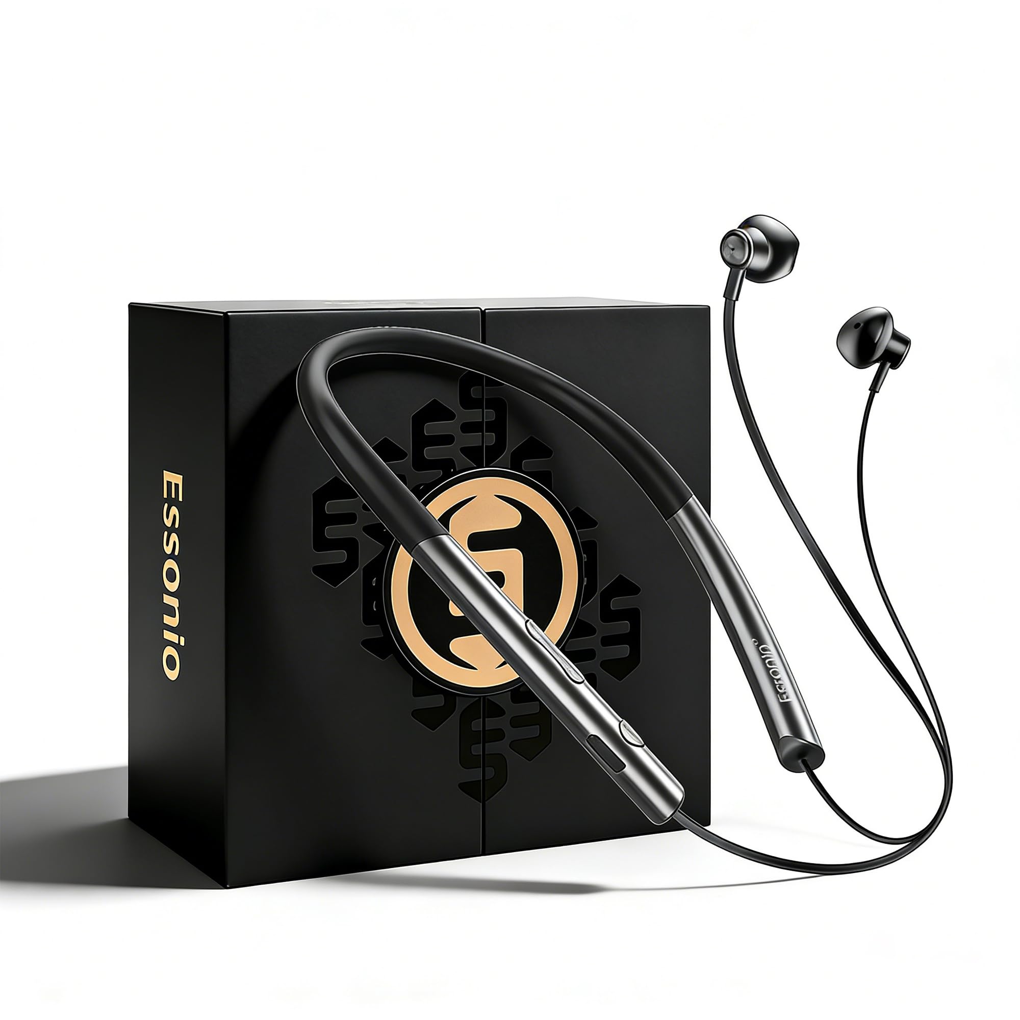 Neckband Bluetooth Earbuds with Mic Hybrid Active Noise Cancelling 36H Playtime IPX6 Waterproof Comfortable Magnetic Sport Headphones for