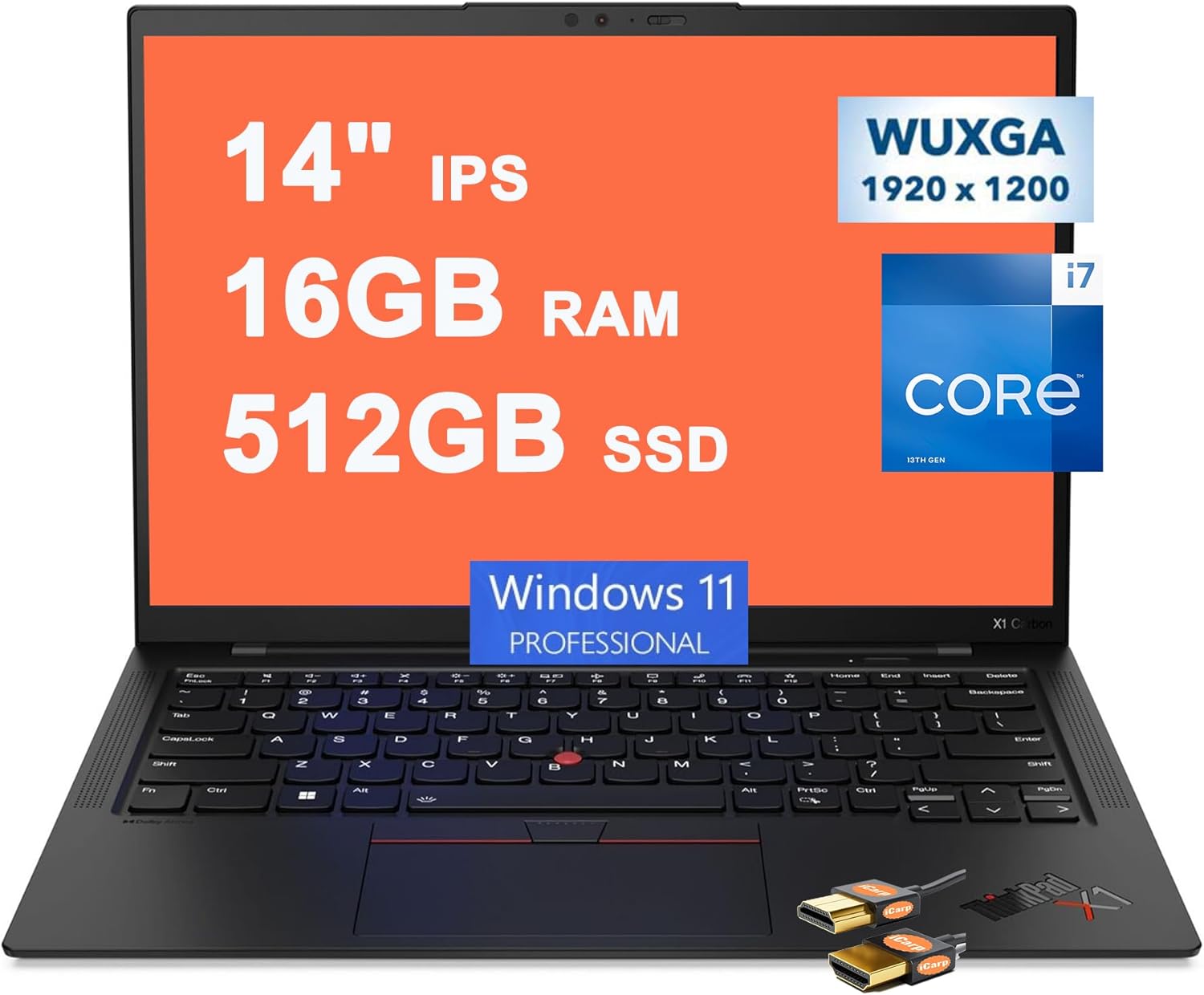 Lenovo ThinkPad X1 Carbon Gen 11 Business Laptop 14" WUXGA