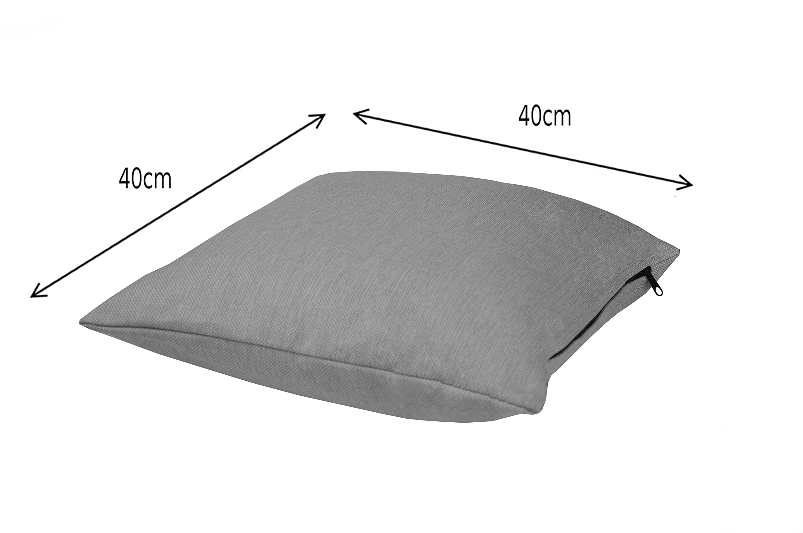 POKAR Euro Pallet Seating Set of 2: 1x seat cushion 120x80cm + 1x back cushion 120x40cm, cold foam, removable covers, Home Garden Furniture DIY, indoor outdoor pillow, without pallets, Beige — view 335