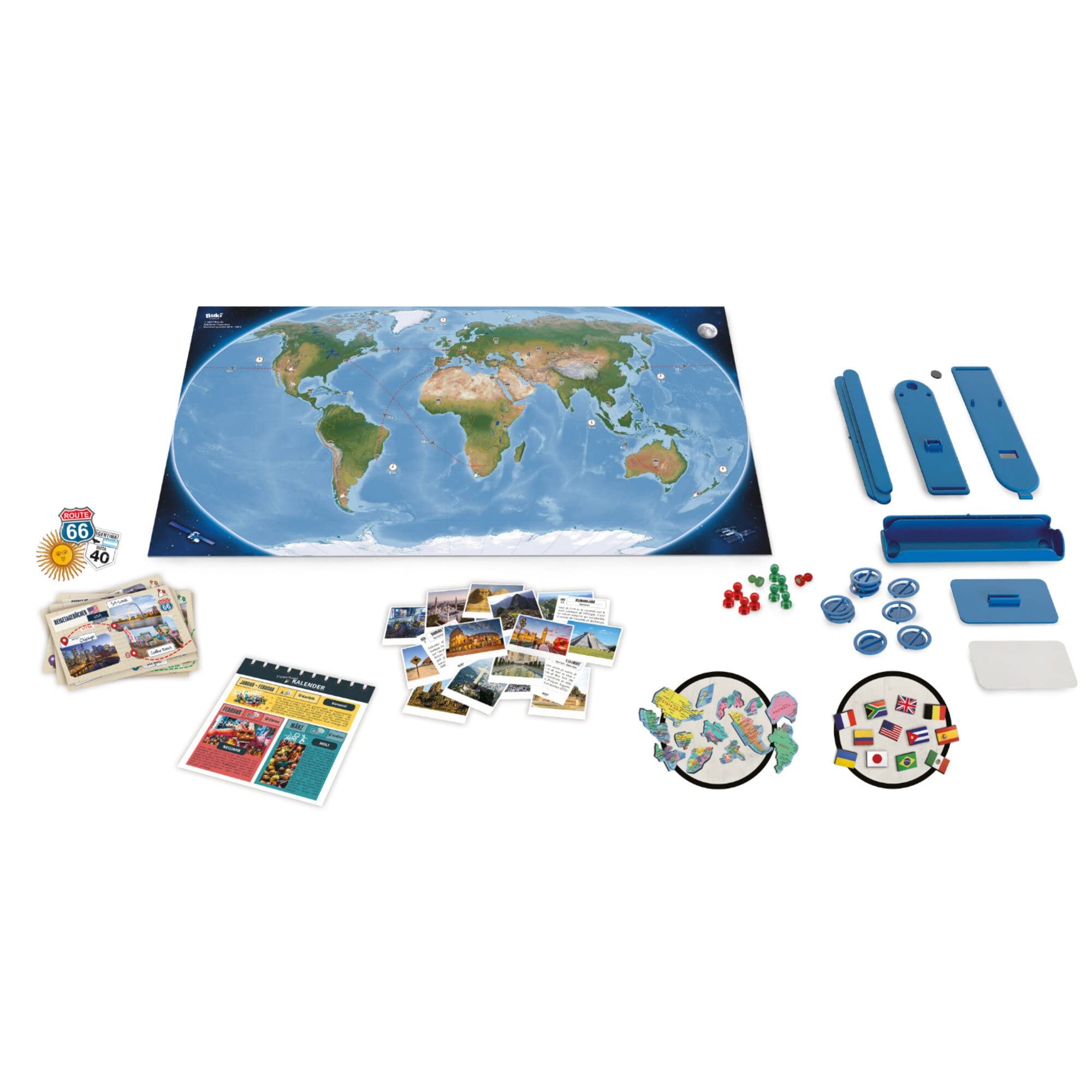 BUKI 7346DE - Magnetische Weltkarte - Deutsche Version