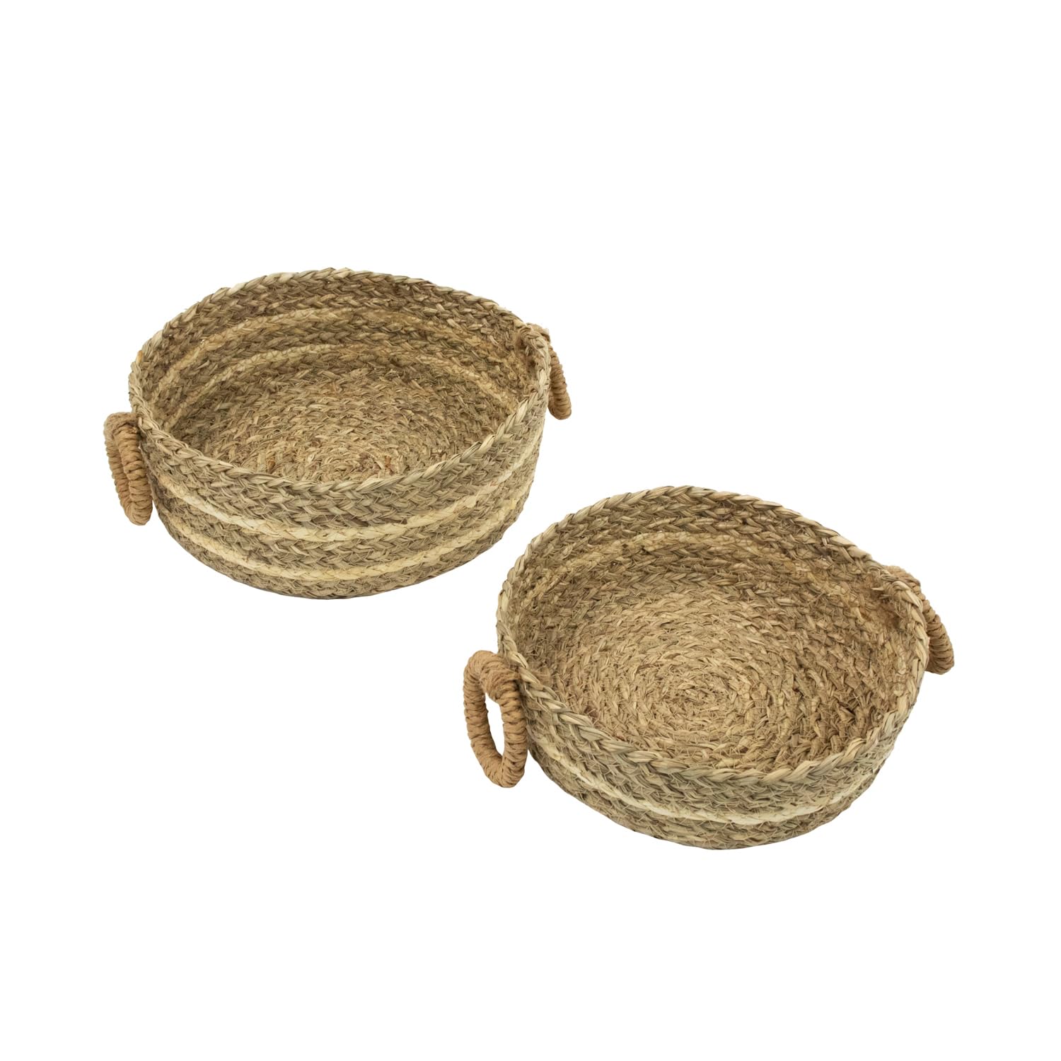 Julian Charles Natural Palma Set Of 2 Storage Baskets - One Size