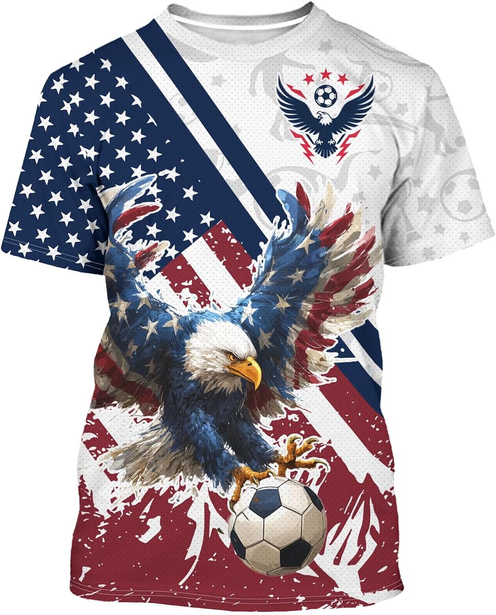 National Flag Soccer Jersey Football Training Apparel Outdoor T-Shirt Print Crewneck Fashion Short Sleeve for Men and Women