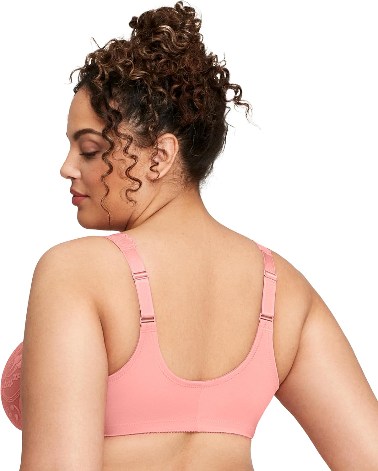 Glamorise Womens Wonderwire Lace Front-Closure Underwire #9245 - Image 8