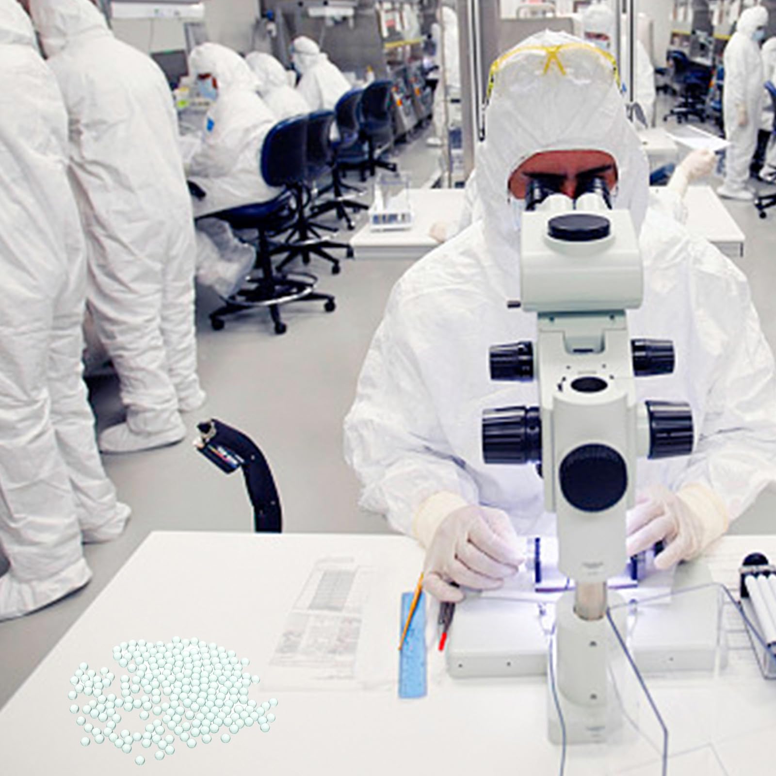 Cabilock Perlas de Vidrio Experimentales de Alta Precisión Φ8Mm Resistentes al Calor y Desgaste Perlas Antiebullición para Experimento de Laboratorio Material Vidrio Sódico-Cálcico Uso
