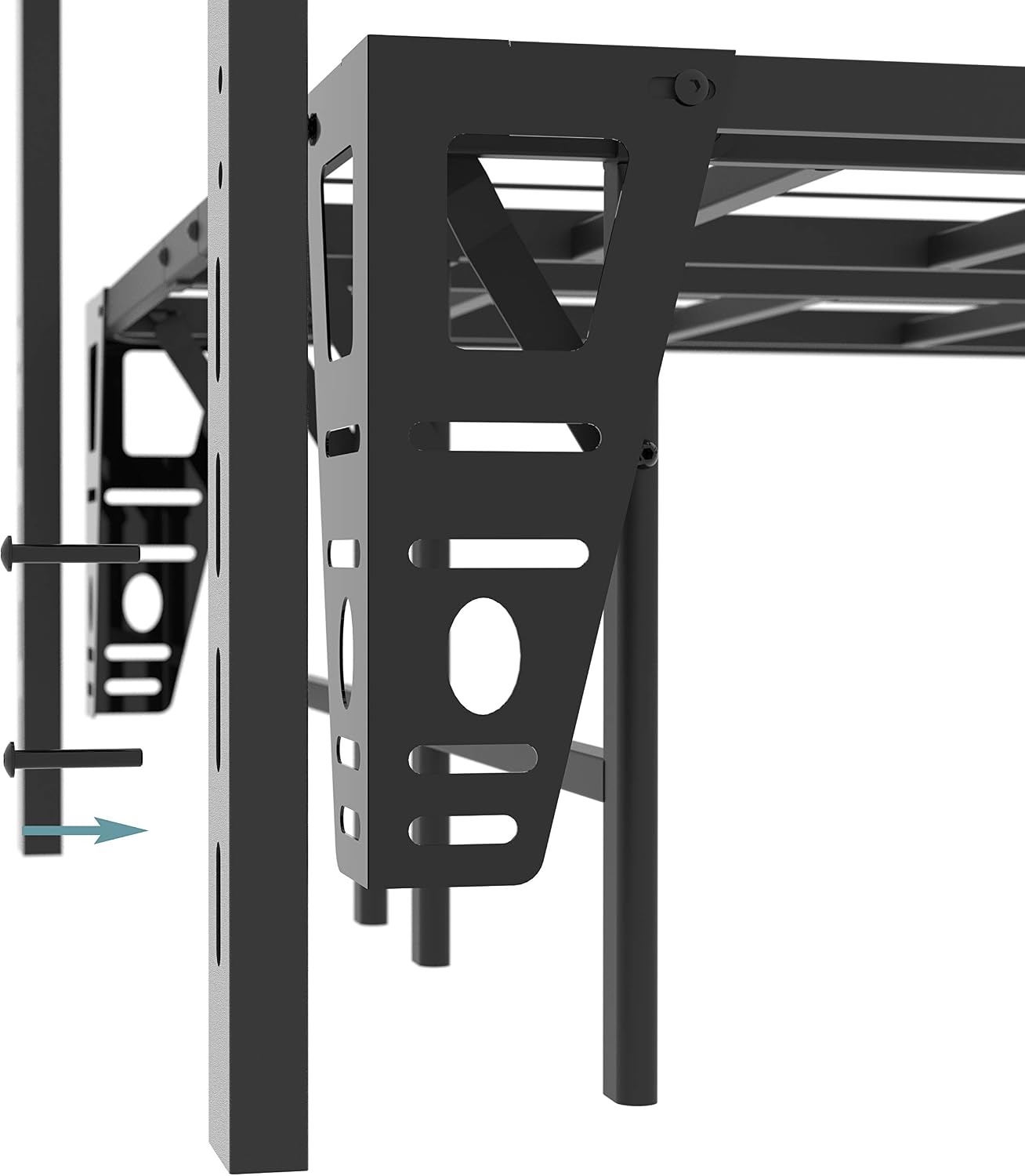 ZIYOO Headboard and Footboard Brackets for Metal Bed Frame, Smart Bed Base Platform Connector, Set of 2