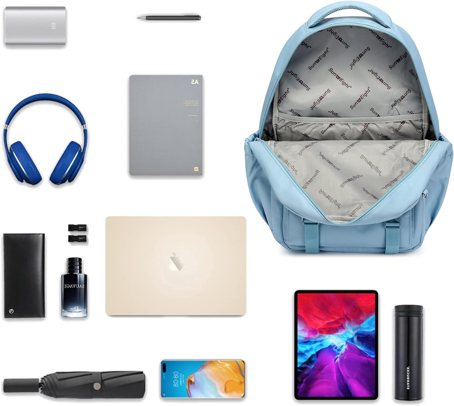 35L Lightweight Waterproof School Backpack for Kids, Teens-Durable Travel Daypack for Boys & Girls Ages 6-18 with Padded Adjustable Straps Comfortable Design (Blue) - Image 5