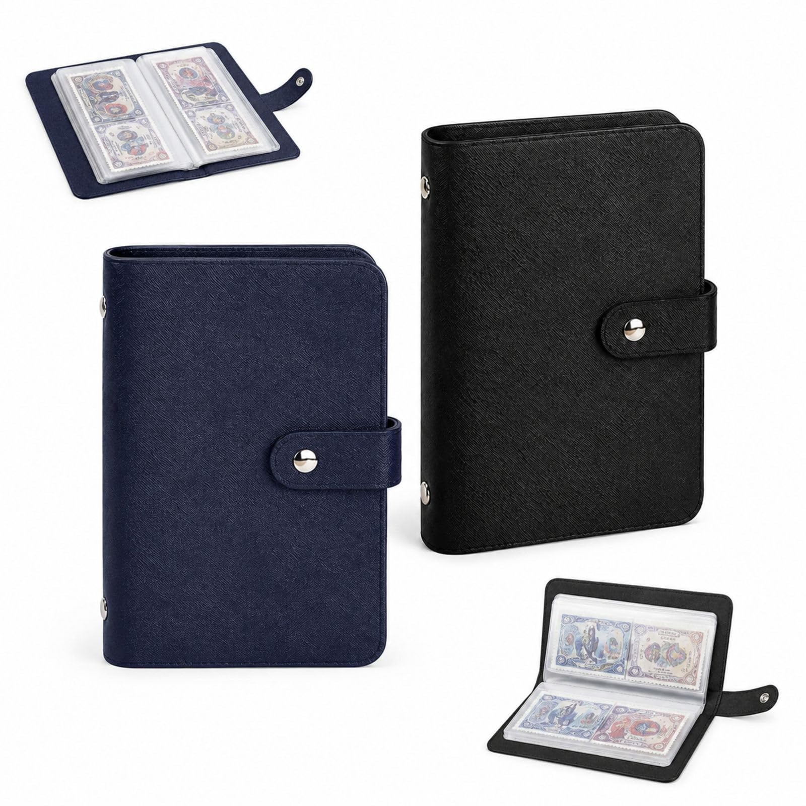 2PCS Cash Saving Binder, Money Saving Wallet, Includes Saving Notebook & Cash Budget Binder, Savings Challenge Book Organiser Folder for Home, Office, Couples