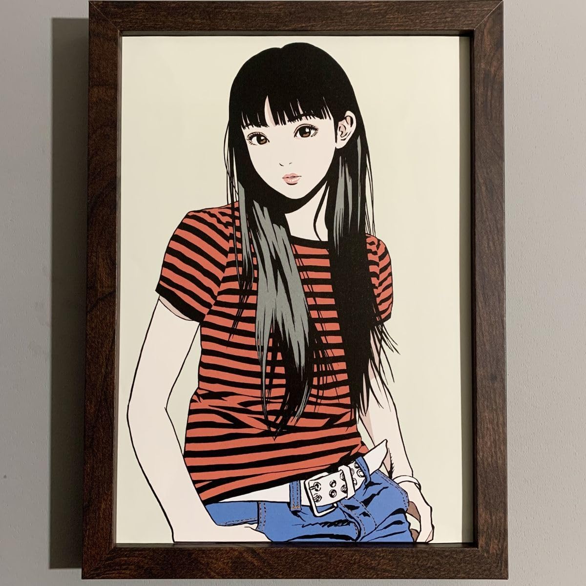 Amazon.co.jp: □江口寿史□東京彼女B5額装品貴重イラスト美女美人画