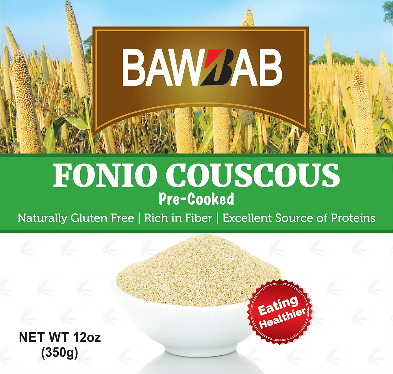 Buy generic BAWBAB 100Percent Natural Fonio Couscous White Fonio is