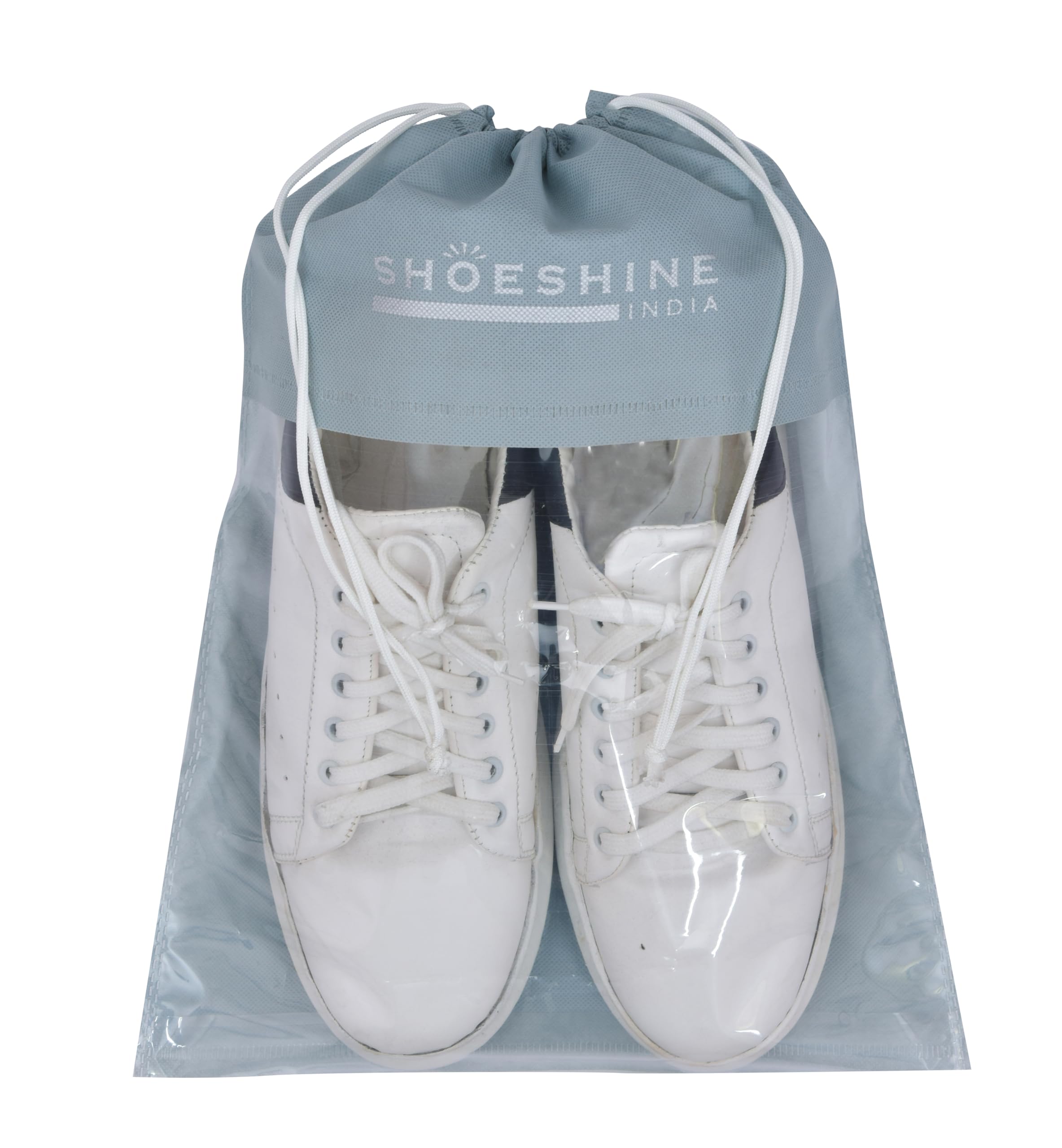 shoeshine SHEOSHINE Travel Shoe Bags 18 Pcs Pack Shoe Covers for Storage Men & Women Footwear Transparent Pouch for Home & Travelling-picture-32