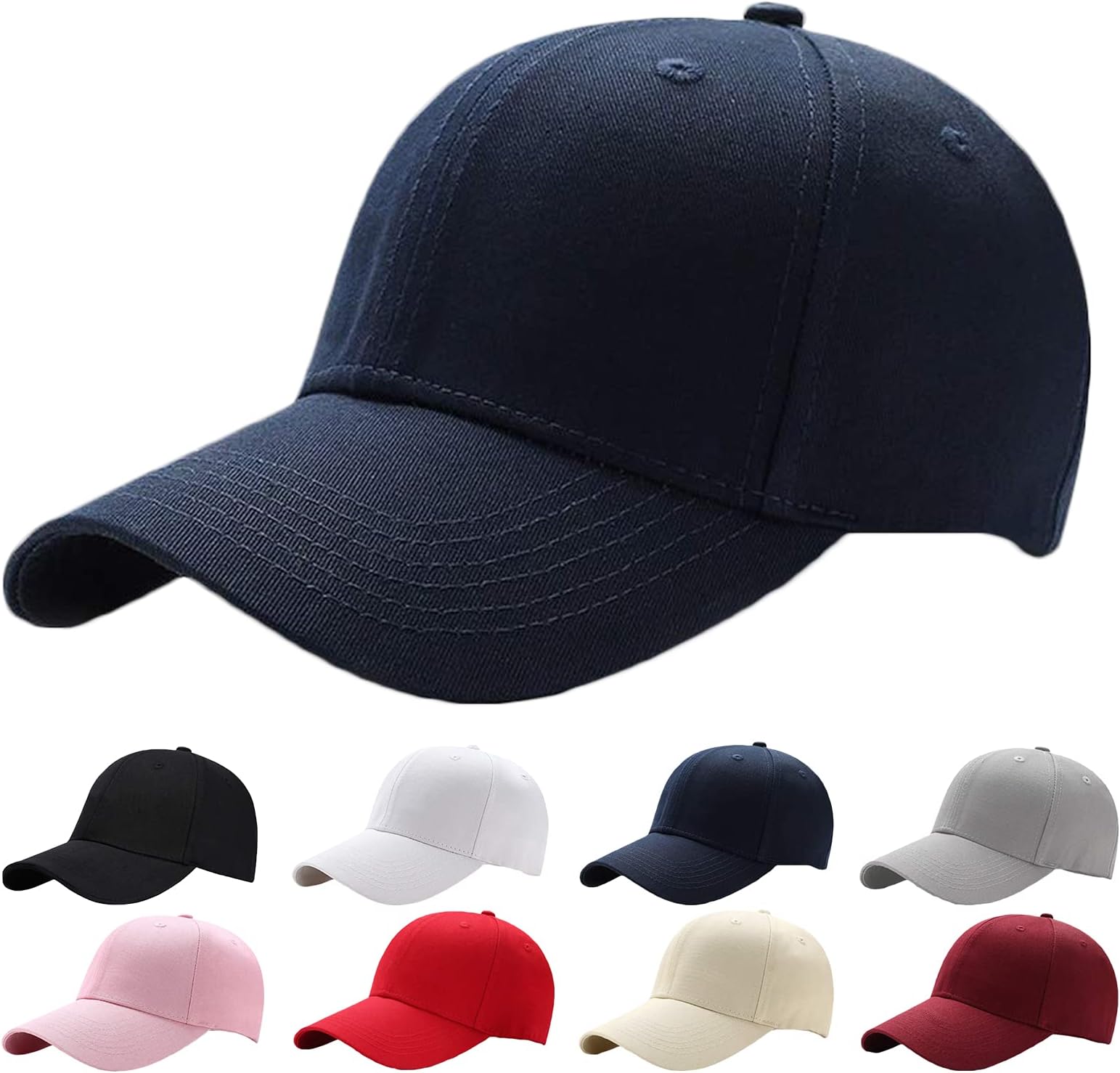 Baseball Cap for Men Women - 100% Cotton