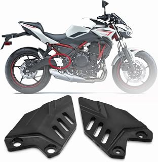Motorrad Hinten Fußrasten Fersenschutz Platte Schutz Für Kawa' Z650 Ninj'650 2017-2021 2022 2023 Fußrasten (Black)
