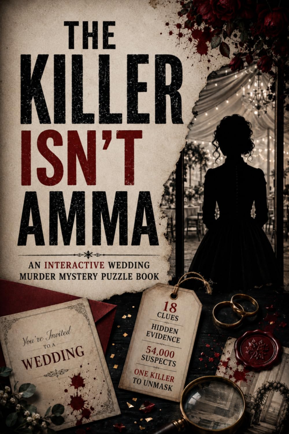 THE KILLER ISN'T AMMA: An Interactive Wedding Murder Mystery Puzzle Book 18 Clues. Hidden Evidence. 54,000 Suspects. One Killer to Unmask.