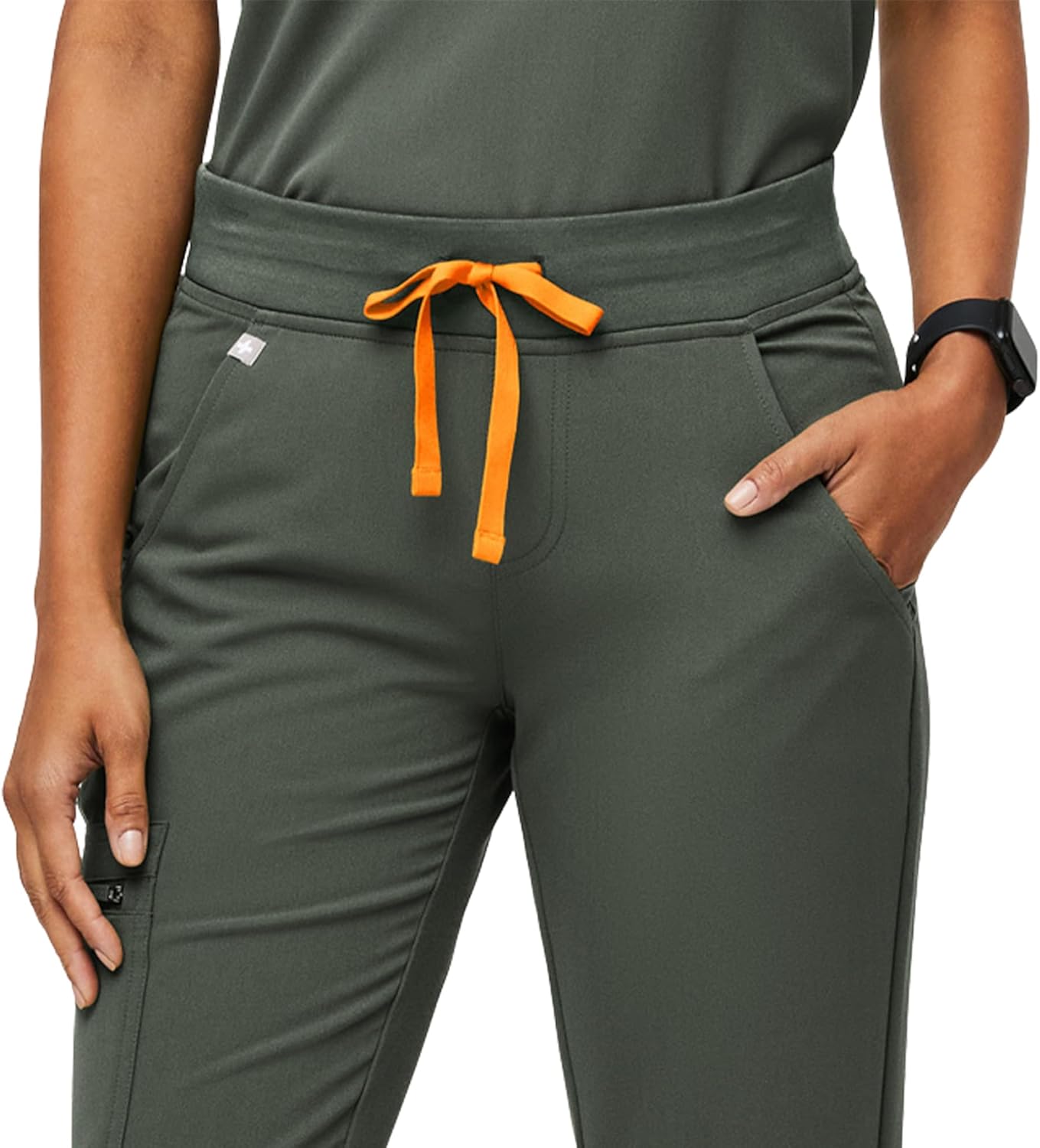 FIGS Zamora Jogger Scrub Pants for Women — Slim Fit, 6 Pockets, Yoga Waistband, Ribbed Ankle Cuffs, Anti-Wrinkle - Image 2