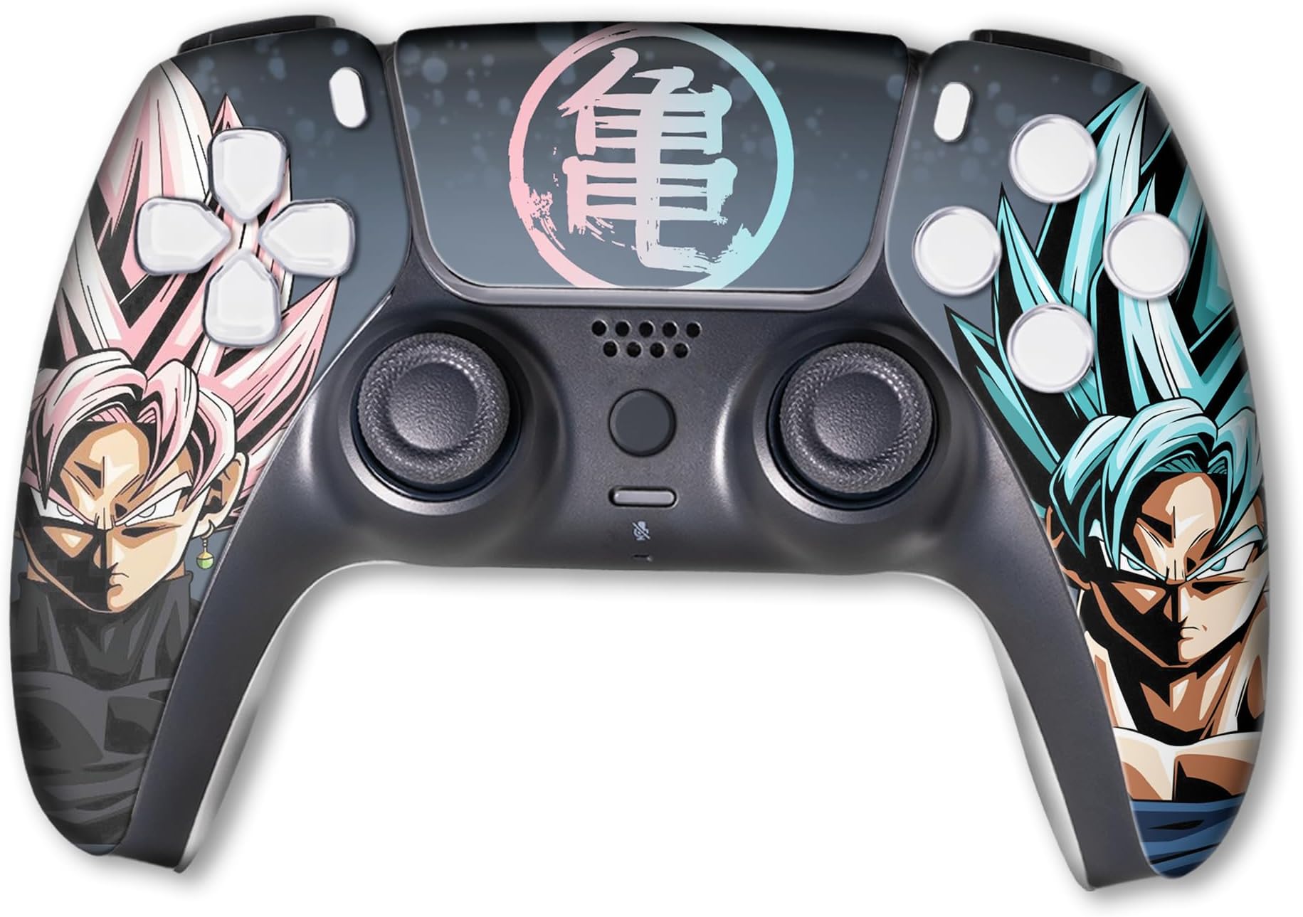 Gokku Custom PS-5 Controller Wireless compatible with Play-Station 5 Console by BCB Controllers | Proudly Customized in USA with Permanent HYDRO-DIP Printing (NOT JUST A SKIN)
