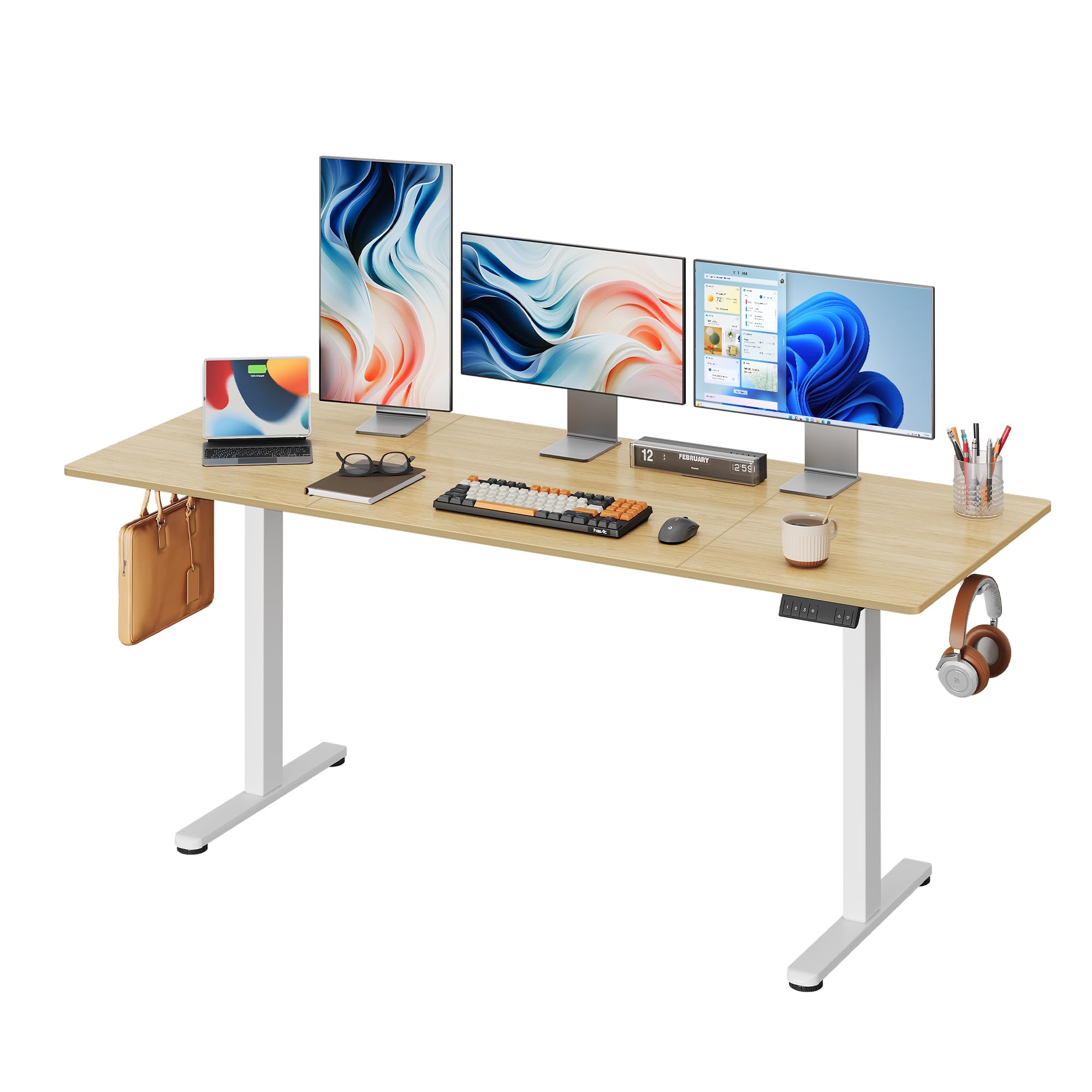 Amazon.com: DEVAISE 71 * 28 Inches Electric Standing Desk, Dual