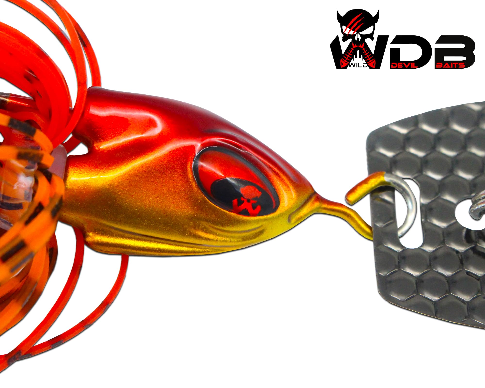 Angel-Berger Wild Devil Baits Blade Jig Chatterbait - Esca artificiale per pesce persico, luccio, lucioperca