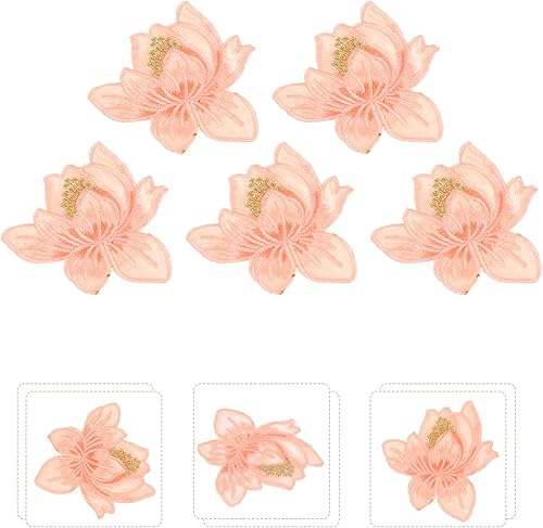 Miniatura 9 de 20 unids Parche Xams Bordado Insignias Apliques para Niñas Apliques Bordado Flor Hierro en Apliques Jeans Accesorios para Ropa Apliques Mochila