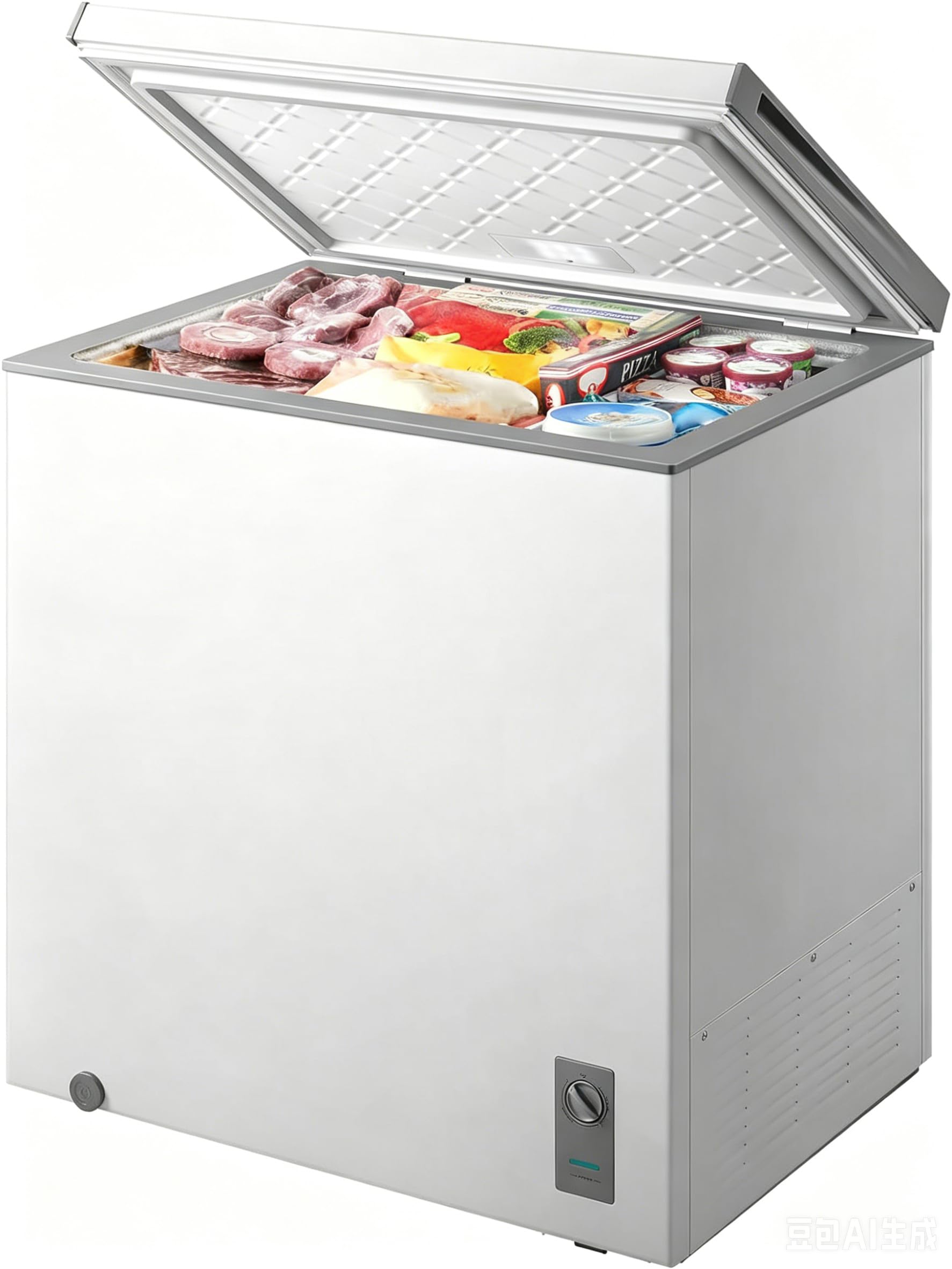 7.0 Cubic Feet Freezer With Removable Basket, Interior LED Light