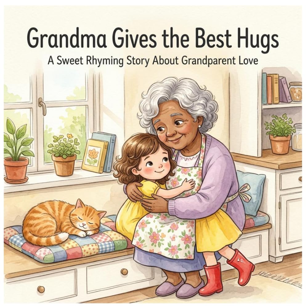Grandma Gives the Best Hugs: A Heartwarming Picture Book About Grandma's Love, Family, Kindness, and Bedtime Hugs for Kids Ages 3–8: 2 (Grandma & Grandpa Adventures: Rhyming Picture Books for Kids)