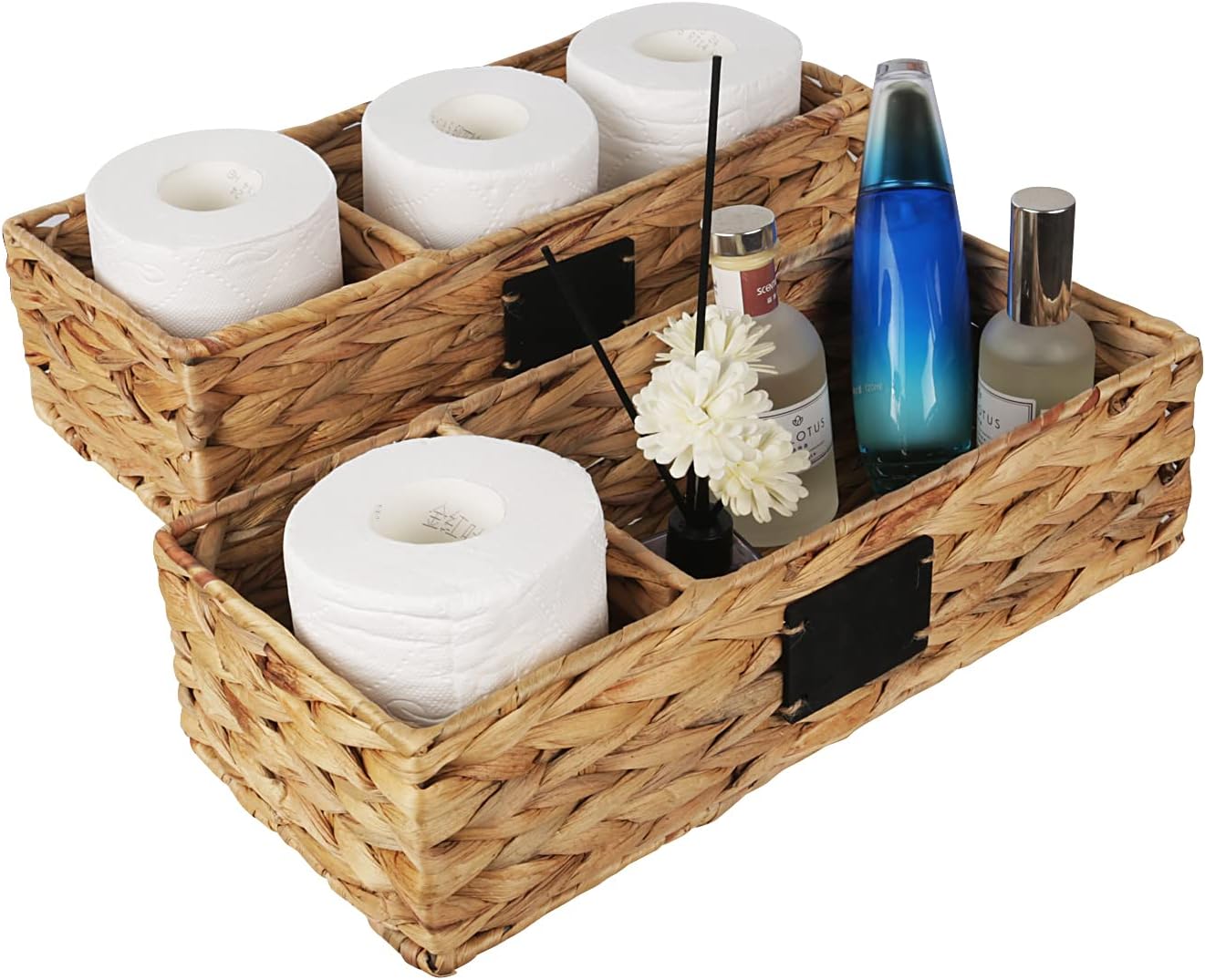 Wire Toilet Paper Basket Foldable Toilet Tank Basket