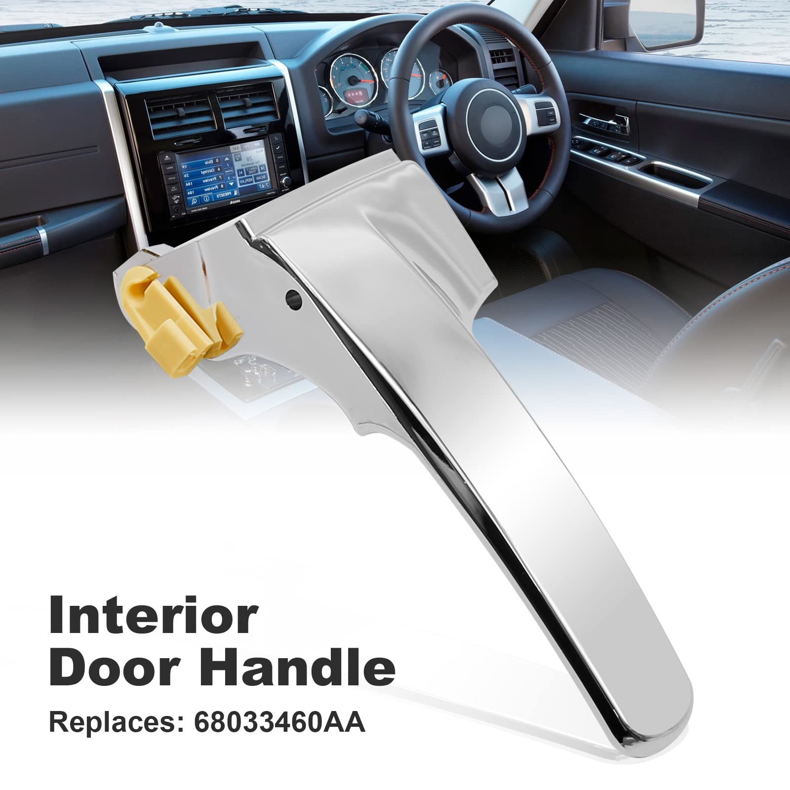 Manija Interior De Puerta Lado Conductor Para Jeep Liberty 2008-2012 – Cromada